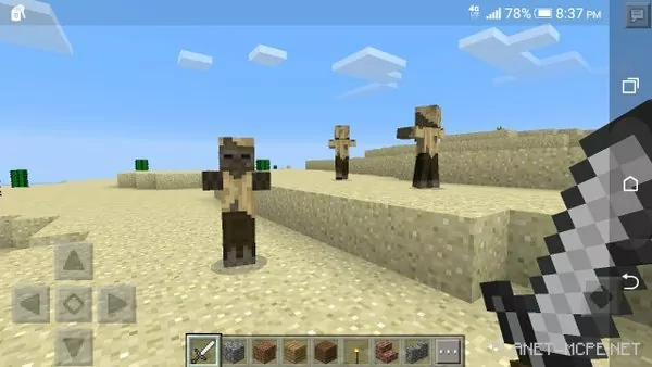 MCPE 0.15.0: Sand zombies!