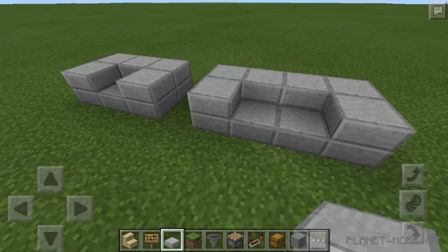 Furniture made from simple blocks [Minecraft PE Guides]