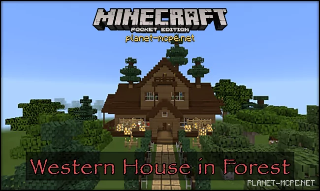 Western House in Forest Map