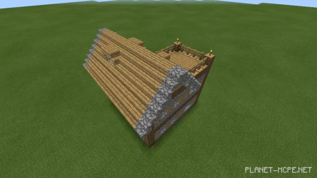 Large Medieval House for Beginners [Part 1][Minecraft PE Guides]