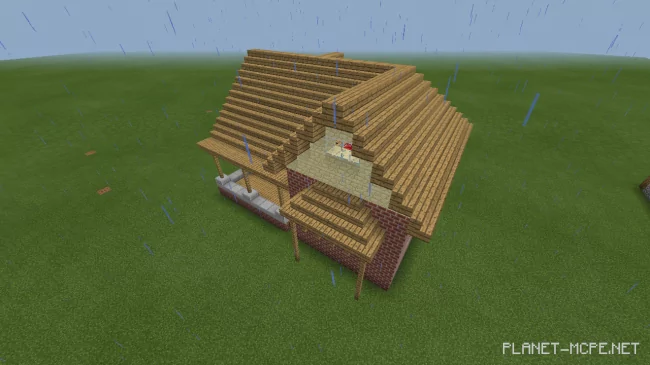 Two-Story Brick House [Part 1][Minecraft PE Guides]