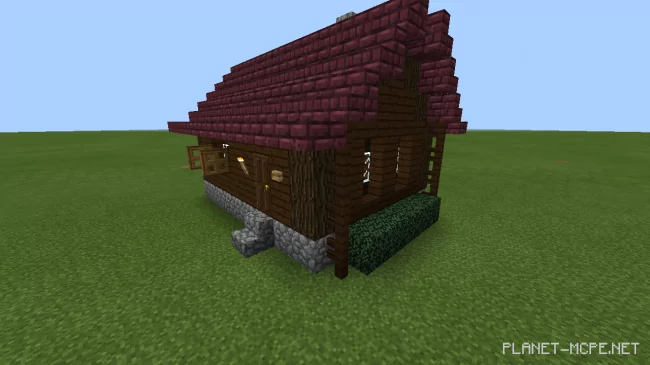 Small Dark Wood House [Part 1][Minecraft PE Guides]