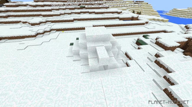 Village and igloo in the snow biome [0.17.0]