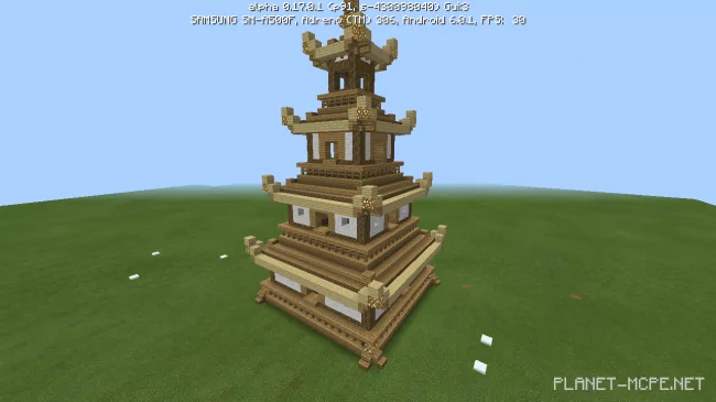 Japanese Temple [Part 1][Minecraft PE Guides]