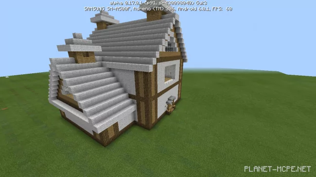 House made of wood and wool [part 9][Minecraft PE Guides]