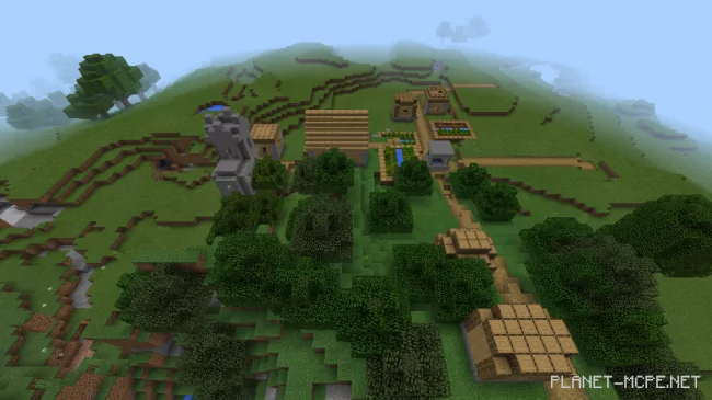 Village at spawn and dungeon [1.0/0.17.0]