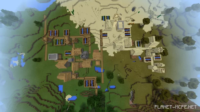 Two villages in three biomes at spawn [1.0.6/1.0.0]