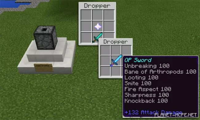 Map Overpowered Tools With Commands [Redstone] 1.1.0.1+