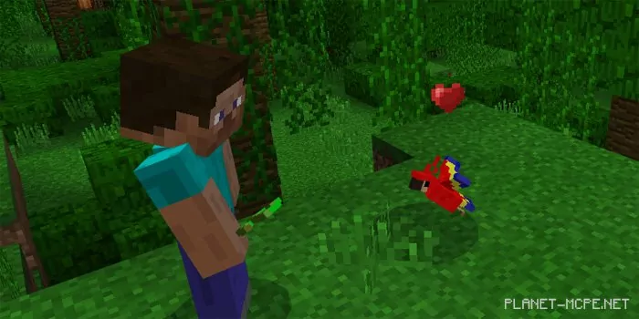 Minecraft PC Parrots Mod 1.0.8/1.0.0