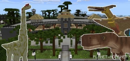 Map: Jurassic Craft World (+Mod) [Creative]