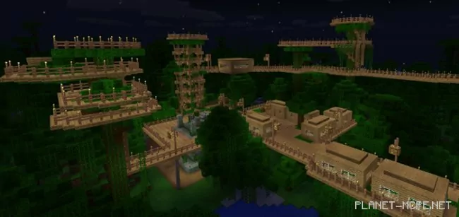 Treetops and Temples Map [Survival]