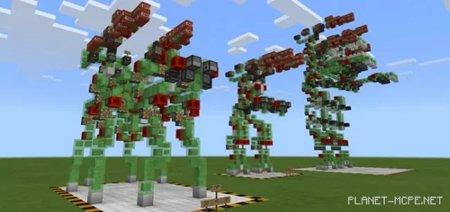 New Slime Block Robots [Redstone] Map