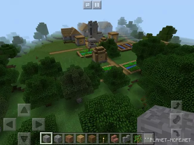 Seed for Large Village Near Spawn with a Cave 1.2