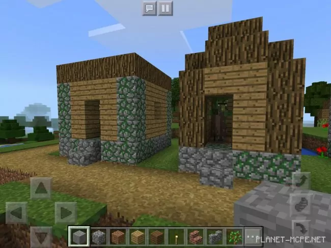 Seed for Zombie Village with Mossy Cobblestone 1.2