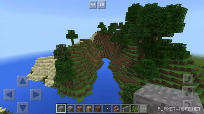 Seed for Island in a Water Body with Many Trees and a Small Stream 1.2