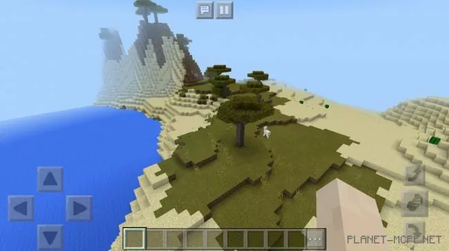 Seed for Beautiful Mountains with Acacia Biome Nearby and More 1.2