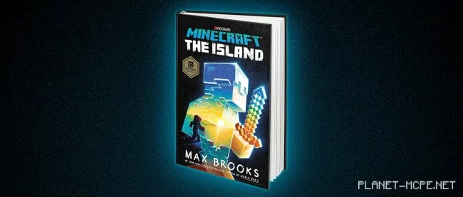 The cover for the novel based on the game Minecraft is shown