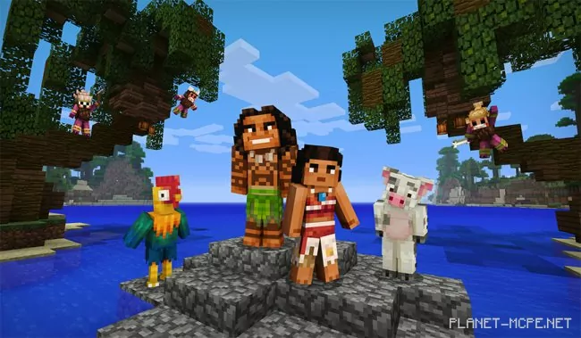 Moana and their Xbox characters are coming to Minecraft!