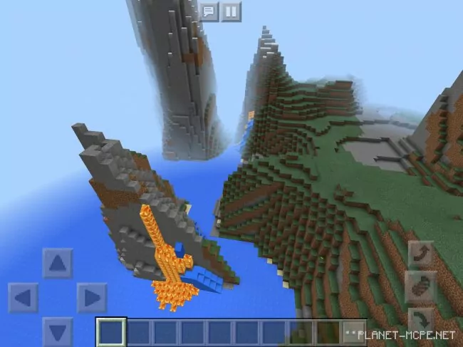 Seed for Lava Waterfall and Huge Snow-Capped Mountains 1.2