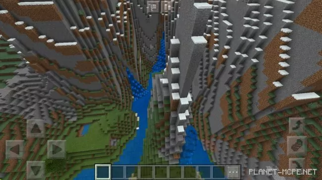 Seed for Waterfalls and Snowy Biome 1.4