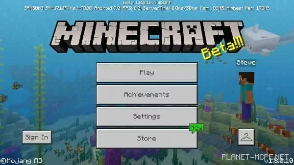 Minecraft 1.8.0.10 (Beta version)