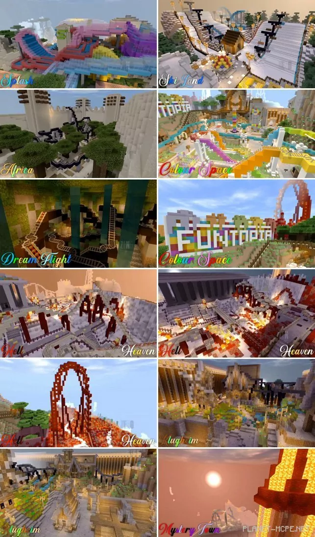 Map: Funtopia Park [Roller Coaster] [Creative]