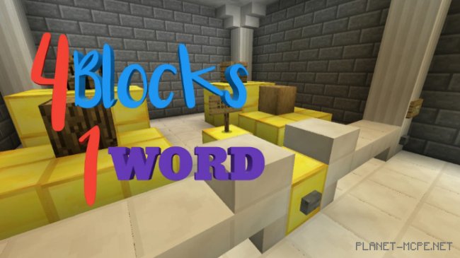 Map: 4 Blocks 1 Word [Minigame]