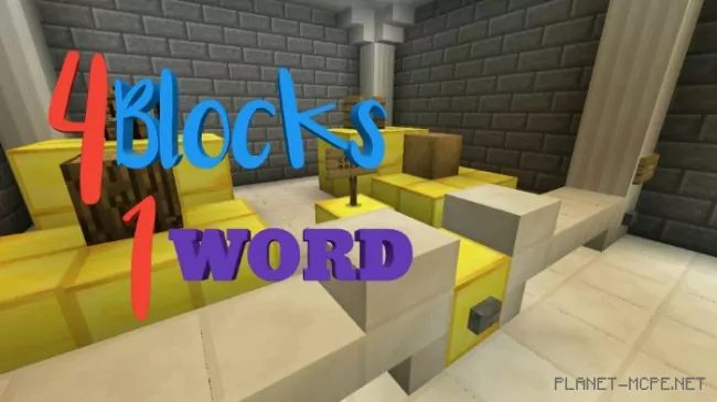 Map: 4 Blocks 1 Word [Minigame]