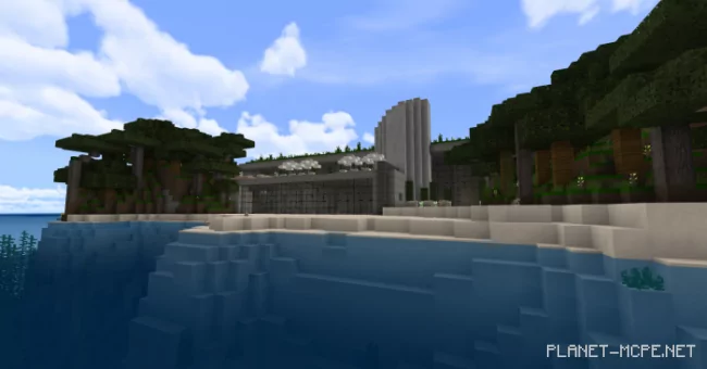 Modern Island Mansion [Redstone] Map