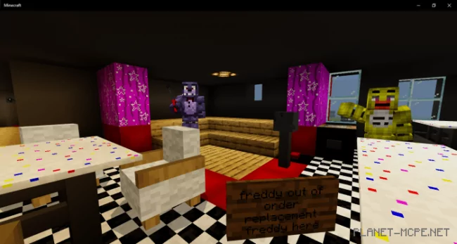 Fazbear Ent. Hotel and Pizzeria Map