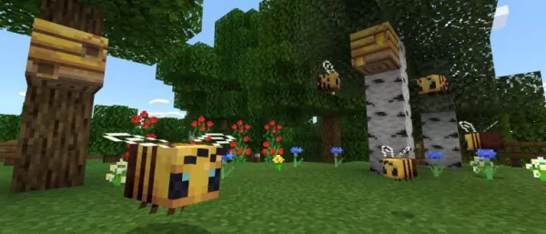 Bees in Minecraft: Java Edition