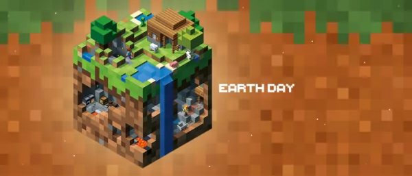 Earth Day in Minecraft