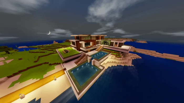 Seaside Modern House Map