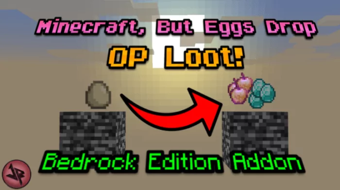 Minecraft , but Eggs drop OP Items