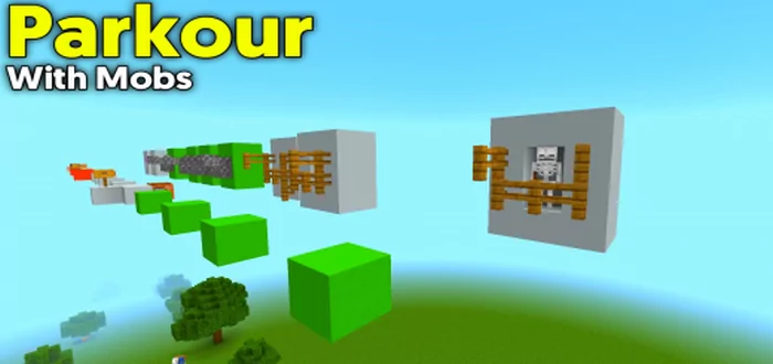 Parkour with Mobs Map