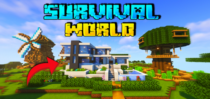 Download Survival World Map For Minecraft 1.21,1.20