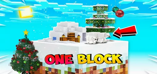 Christmas One Block Map