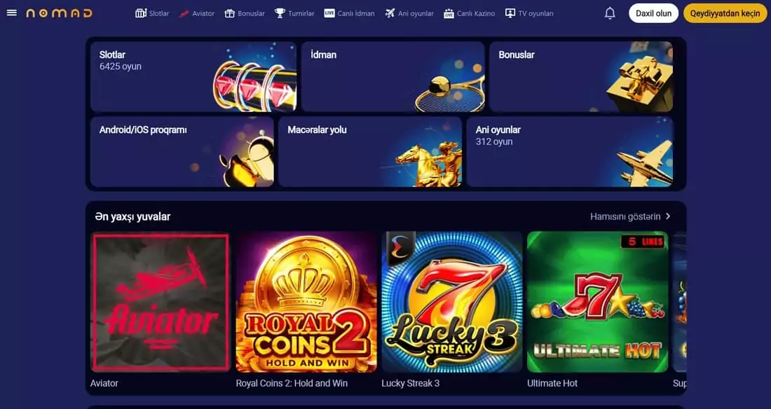 Top Games, Bonuses, and a Mobile App for Convenient Play at Nomad Casino